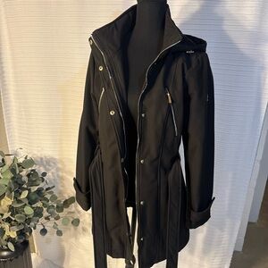 Michael Kors Women’s Hooded Belted Coat